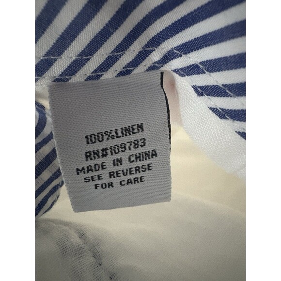 Mojito 100% Linen Shirt Mens XL White Pleats Guayabera Midweight Party Social - Picture 15 of 16